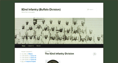 Desktop Screenshot of 92ndinfantry.org