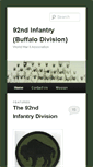 Mobile Screenshot of 92ndinfantry.org